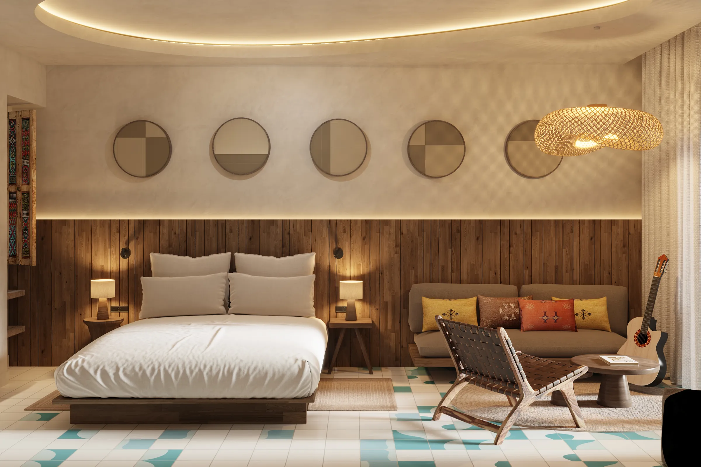 Devils Rock Hotel, chambre