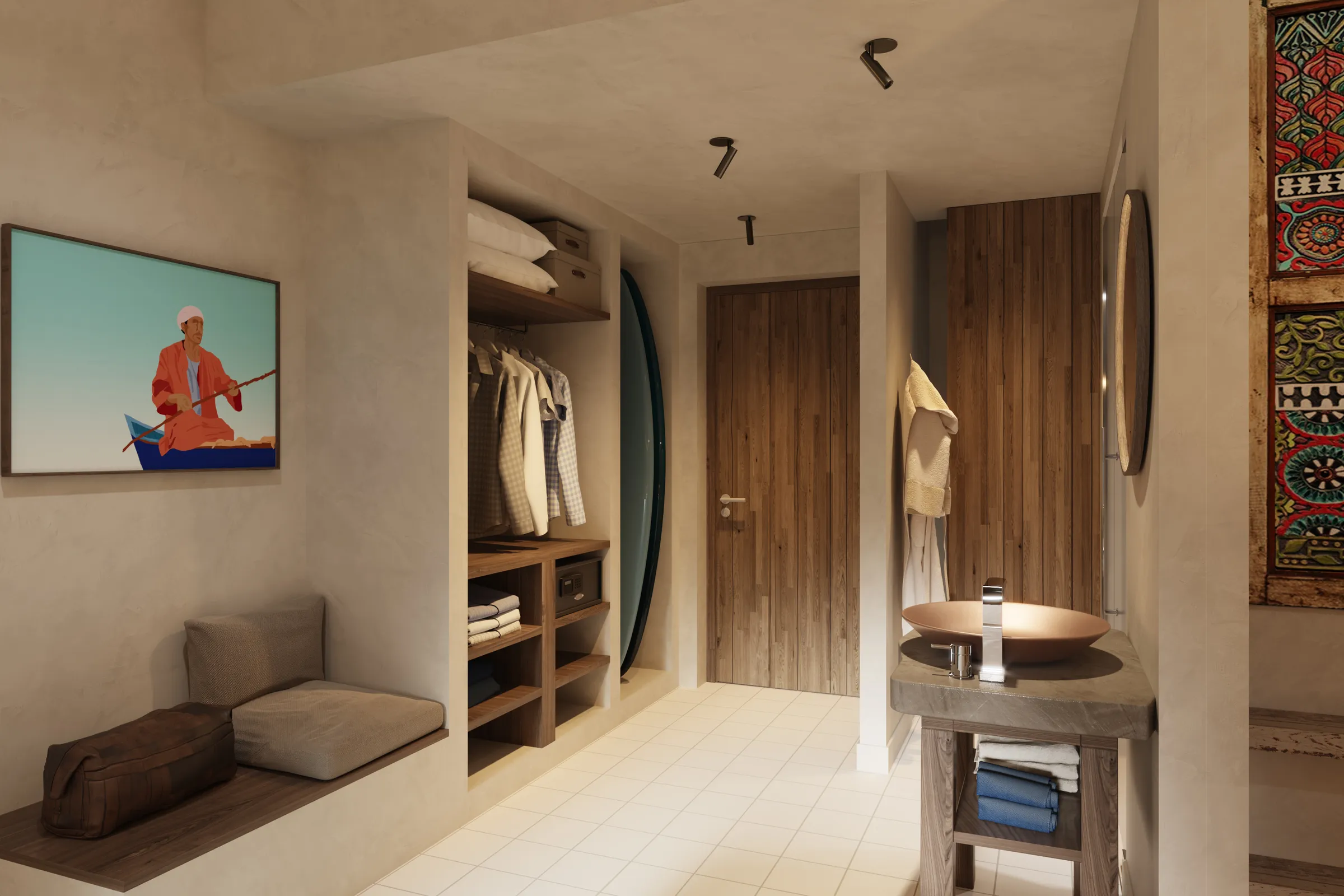 Devils Rock Hotel, chambre