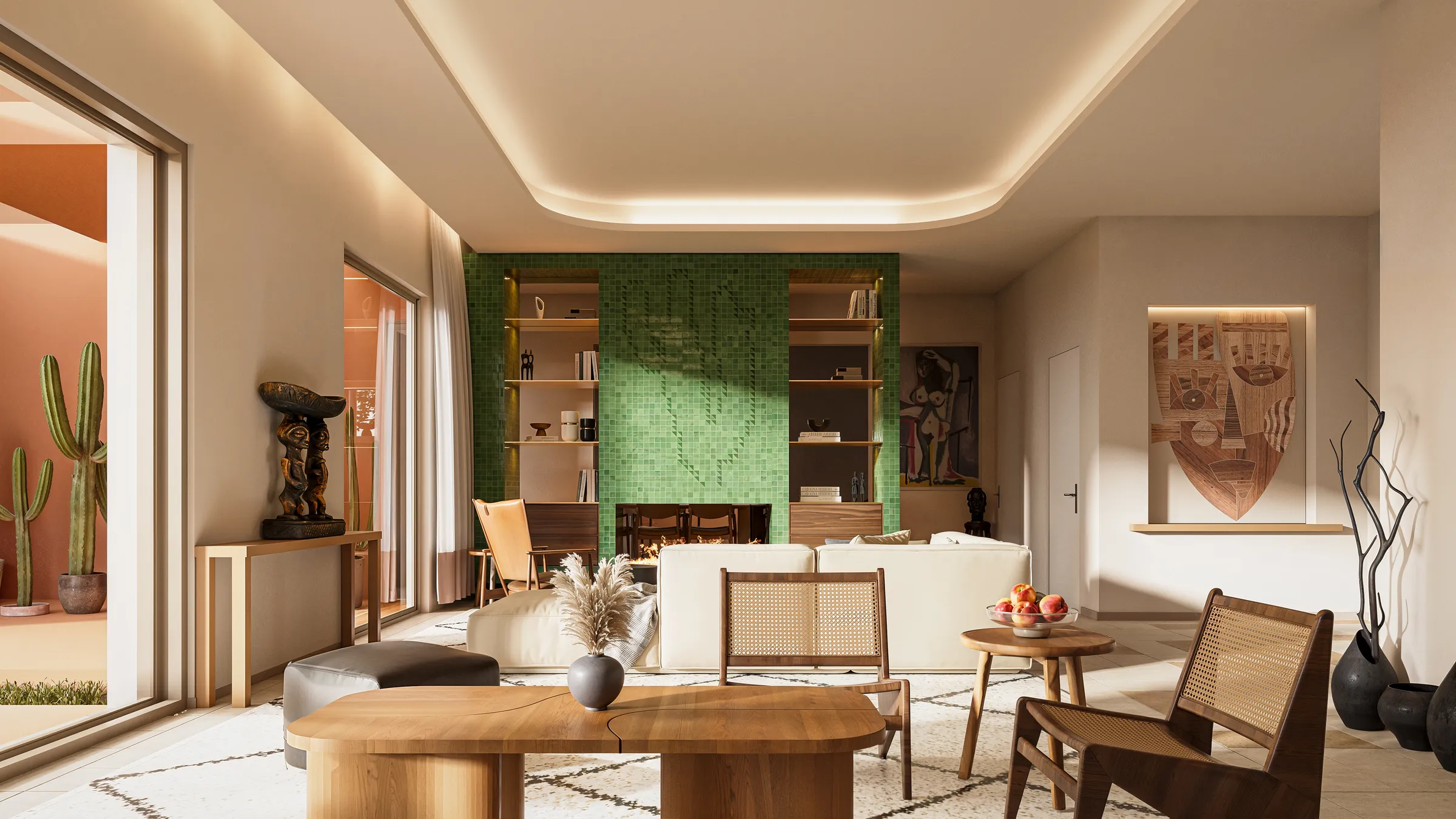 Villa Kactus, salon